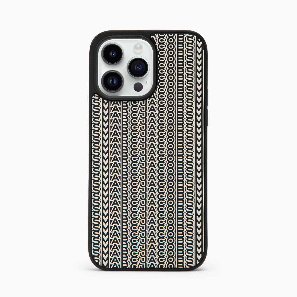 Marc Jacobs Monogram iPhone 14 Pro Max 3D Case Černé Bílé | JHEXS7830