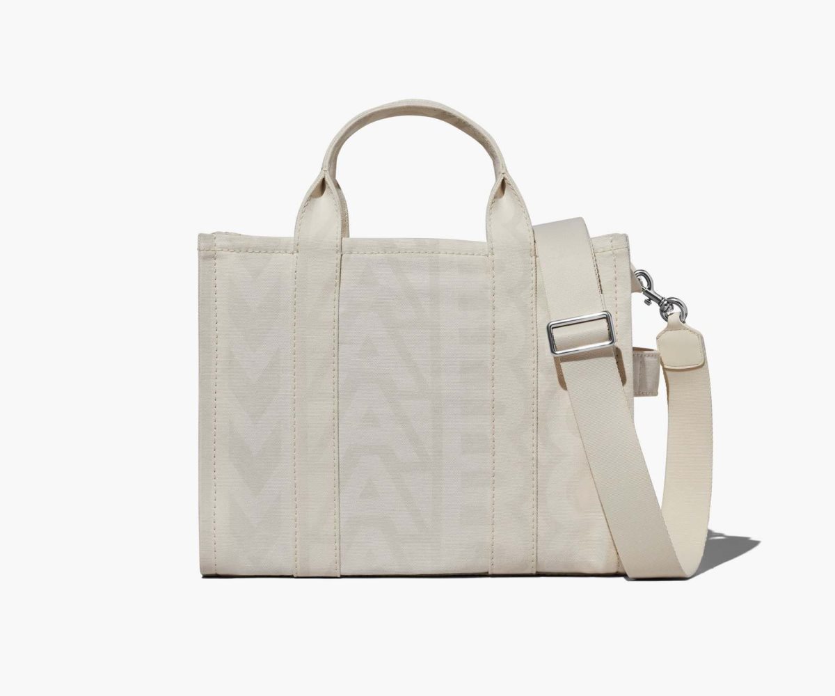 Marc Jacobs Outline Monogram Medium Tote Bag Bílé | MDSTU2938