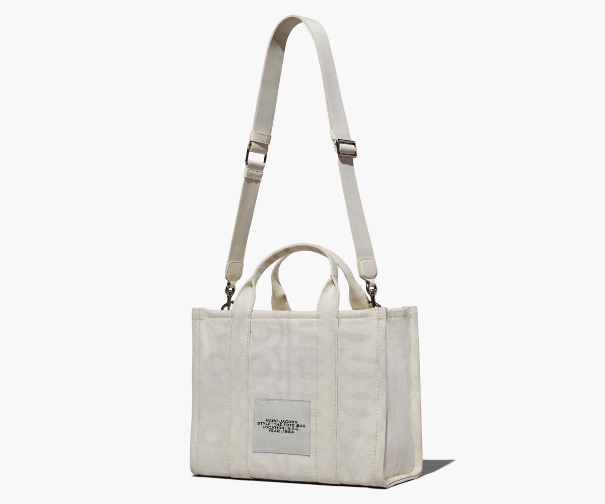 Marc Jacobs Outline Monogram Medium Tote Bag Bílé | MDSTU2938