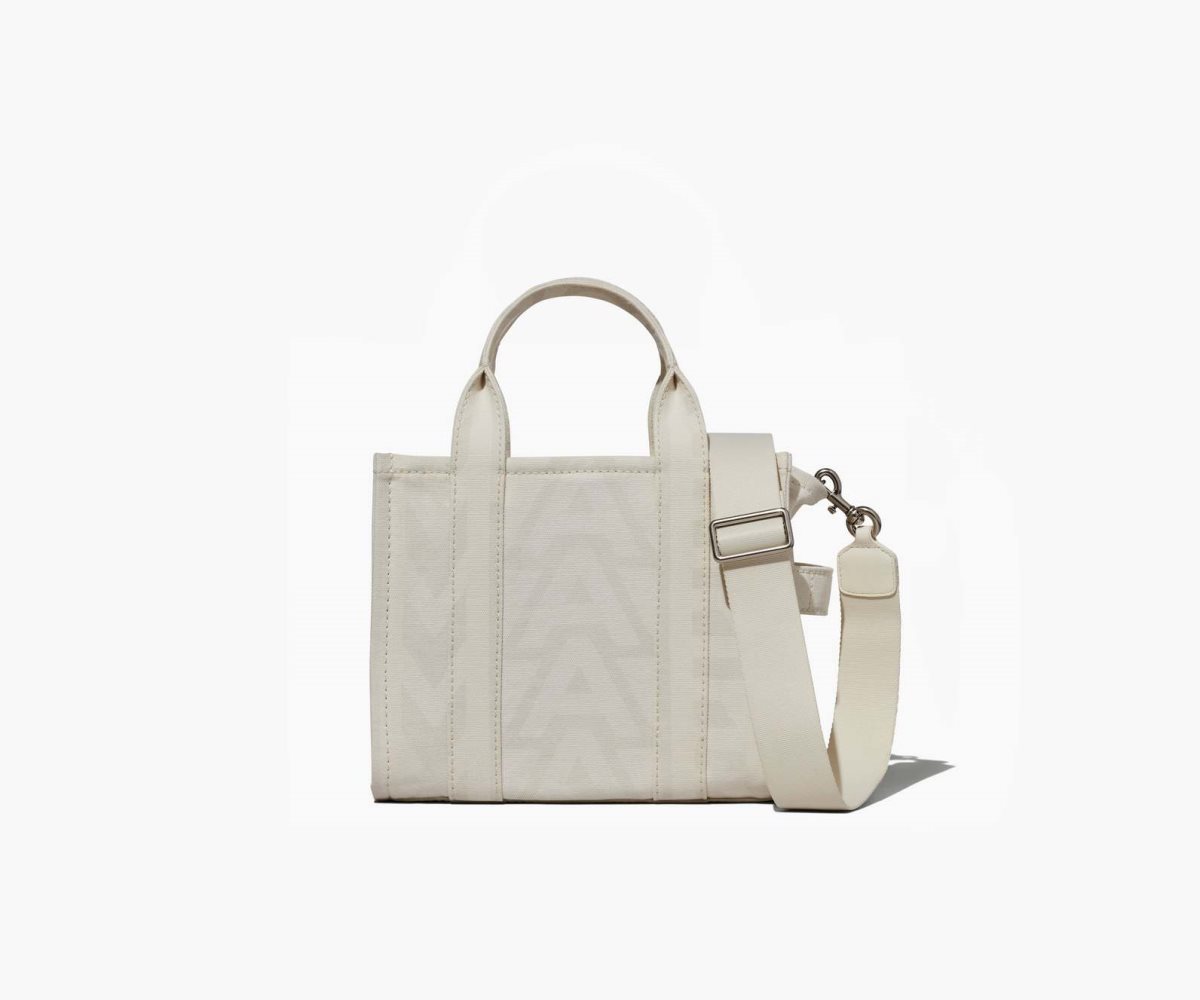 Marc Jacobs Outline Monogram Mini Tote Bag Bílé | MPSUW3247