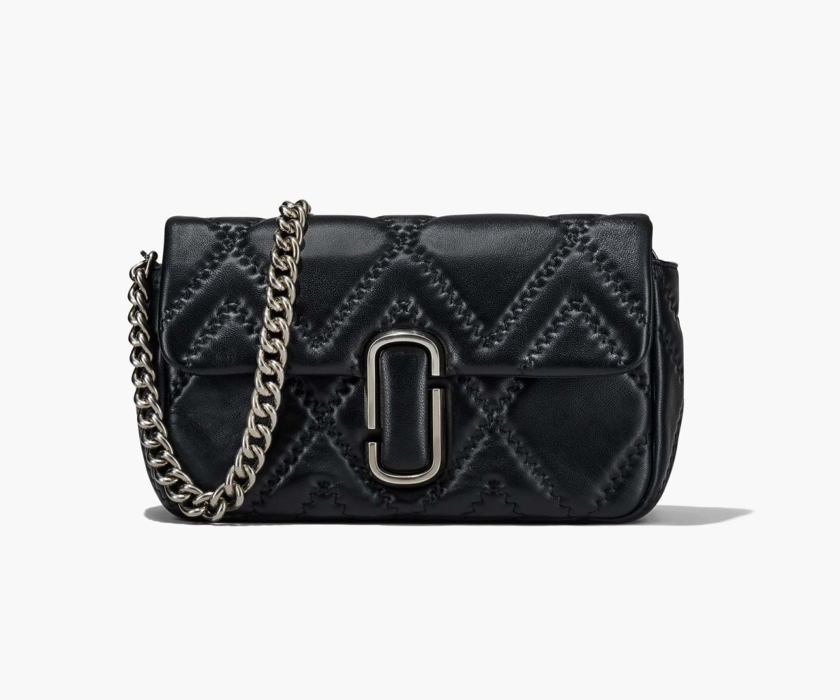 Marc Jacobs Prošívaný Læder J Marc Large Shoulder Bag Černé | RQTEB5137