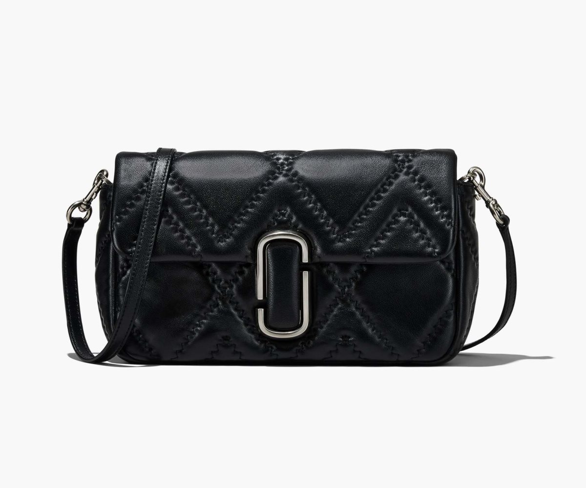 Marc Jacobs Prošívaný Læder J Marc Large Shoulder Bag Černé | RQTEB5137