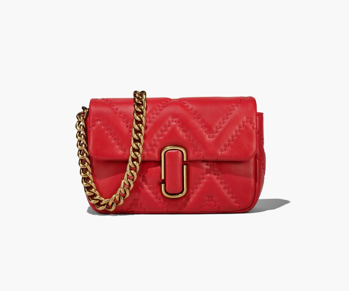 Marc Jacobs Prošívaný Læder J Marc Shoulder Bag Červené | BLXSW4318