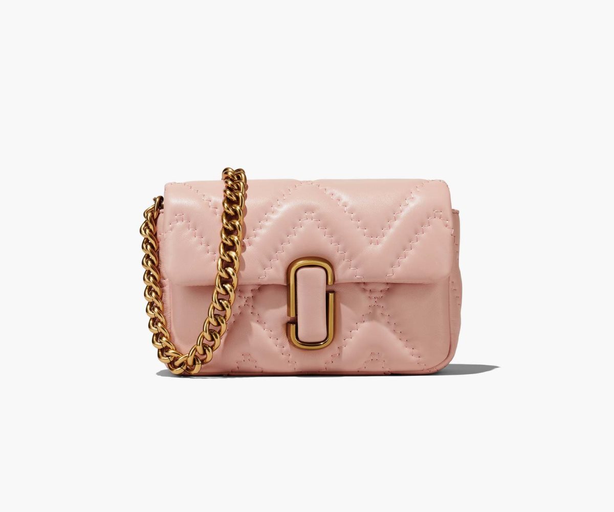 Marc Jacobs Prošívaný Læder J Marc Shoulder Bag Růžové | LMJIX3246