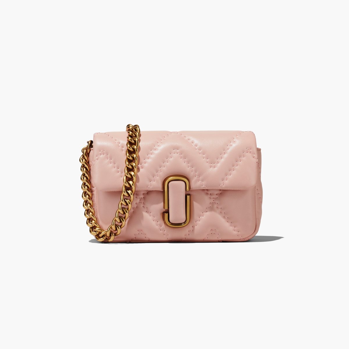 Marc Jacobs Prošívaný Læder J Marc Shoulder Bag Růžové | LMJIX3246