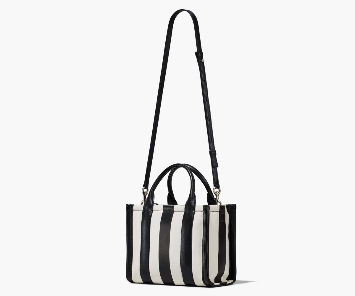 Marc Jacobs Pruhovaný Mini Tote Bag Černé Bílé | AHBKO8410