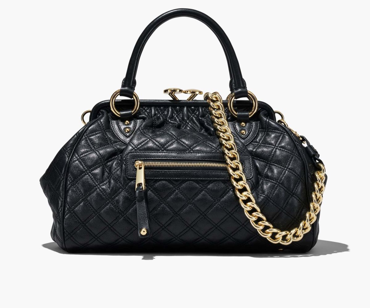 Marc Jacobs Re-Edition Prošívaný Læder Stam Bag Černé | XNGYR4906