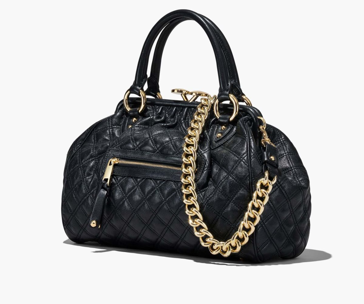 Marc Jacobs Re-Edition Prošívaný Læder Stam Bag Černé | XNGYR4906