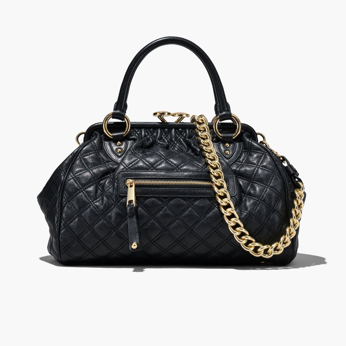 Marc Jacobs Re-Edition Prošívaný Læder Stam Bag Černé | XNGYR4906