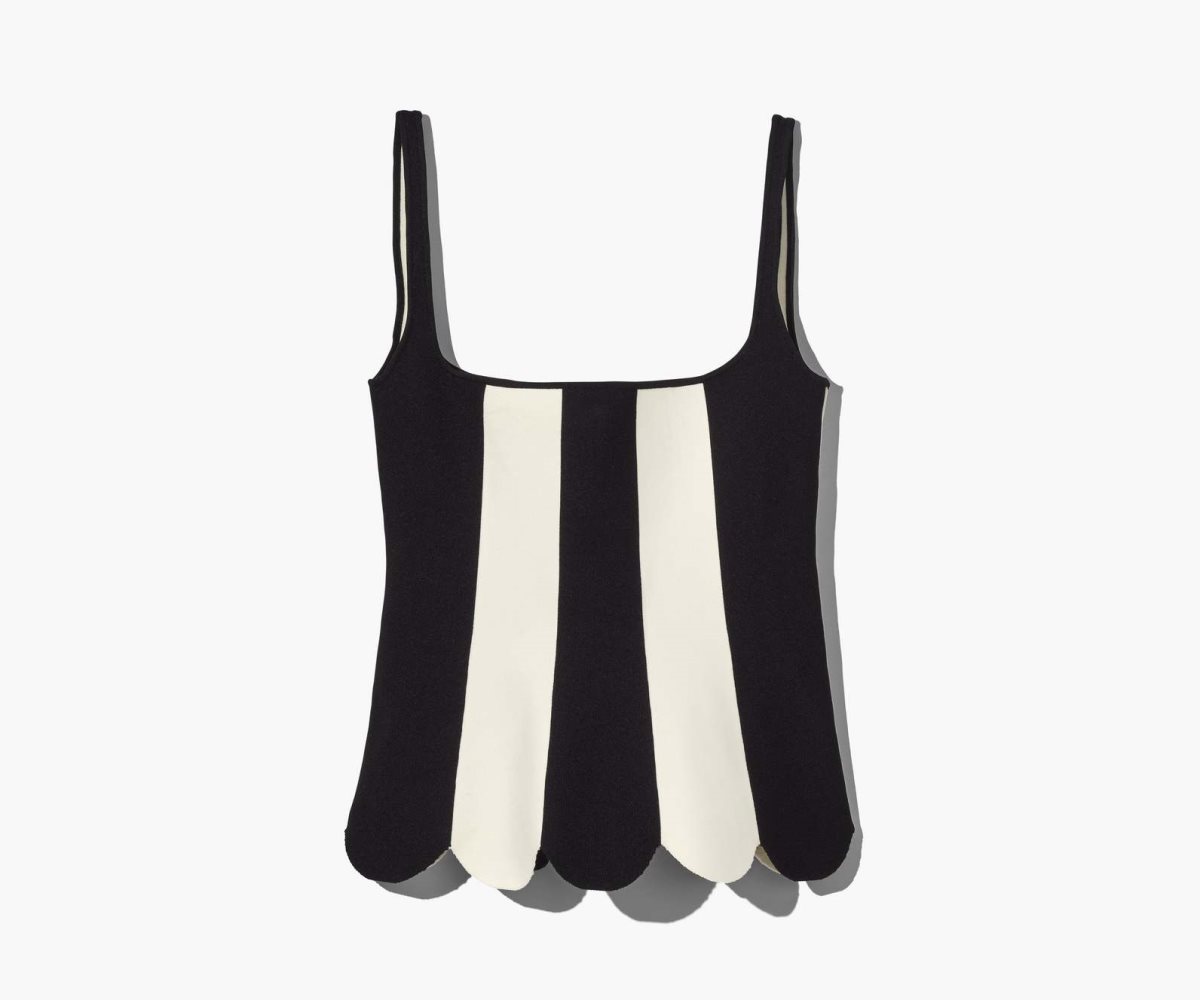 Marc Jacobs Scuba Stripe Top Černé Bílé | FRANY2853