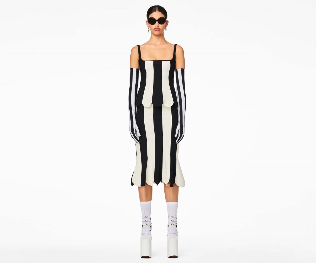 Marc Jacobs Scuba Stripe Top Černé Bílé | FRANY2853