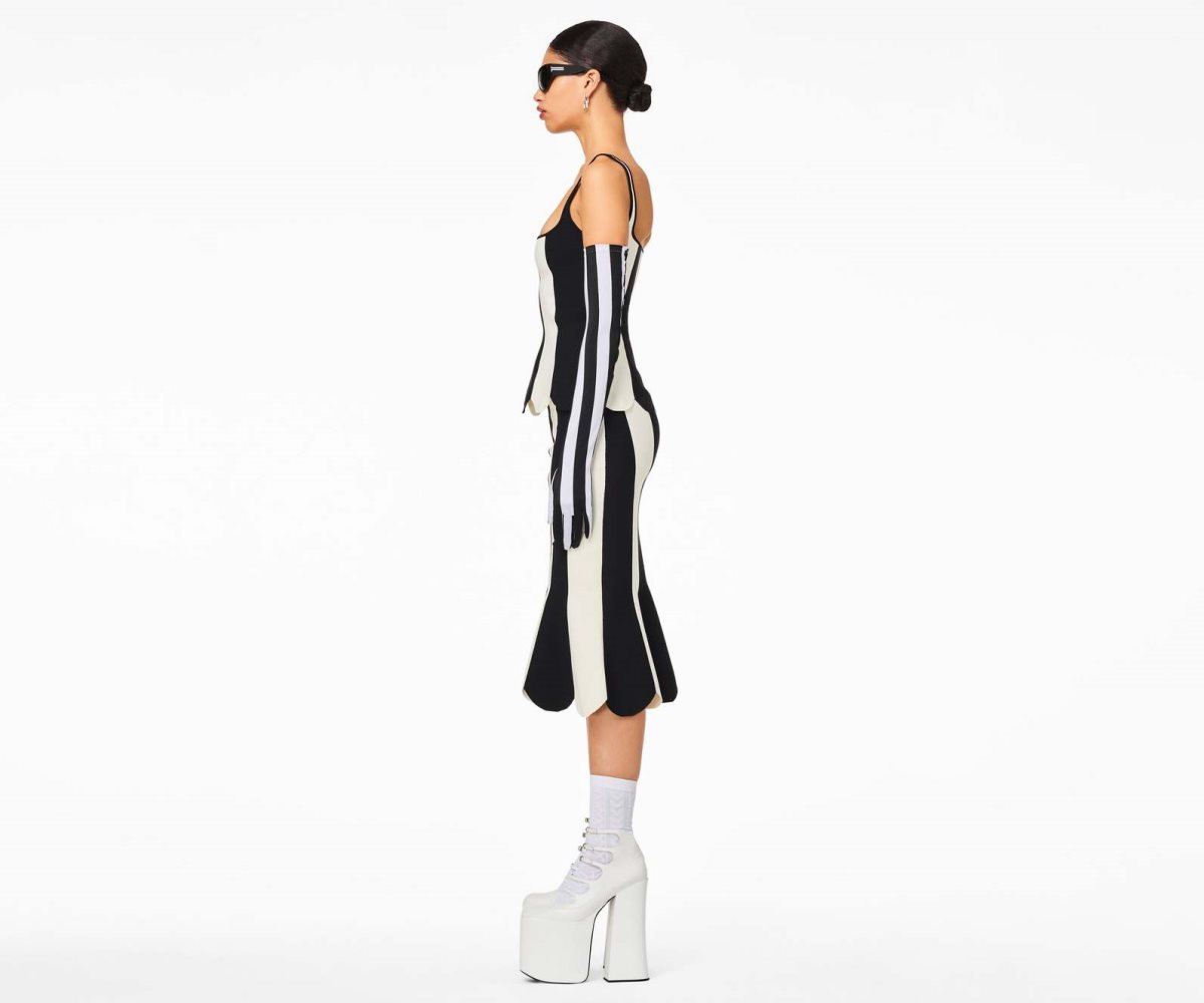 Marc Jacobs Scuba Stripe Top Černé Bílé | FRANY2853