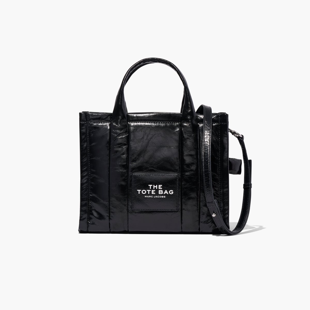 Marc Jacobs Shiny Crinkle Medium Tote Bag Černé | UOKCT0849