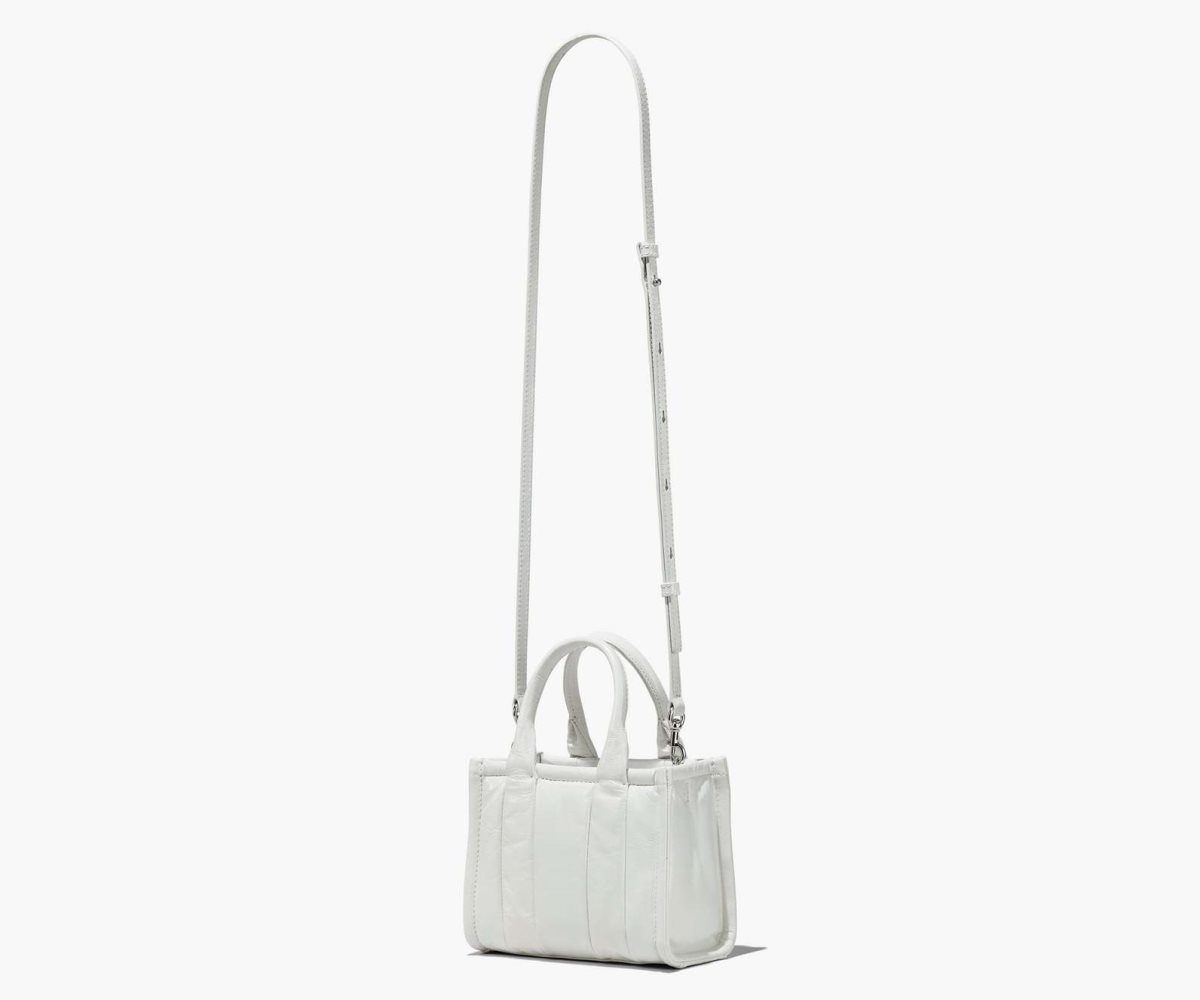 Marc Jacobs Shiny Crinkle Micro Tote Bílé | JBUPZ6230