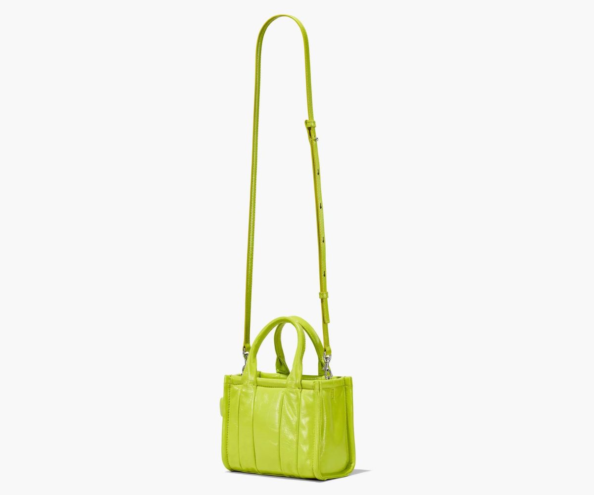 Marc Jacobs Shiny Crinkle Micro Tote Světle Zelene | IMPGA4302