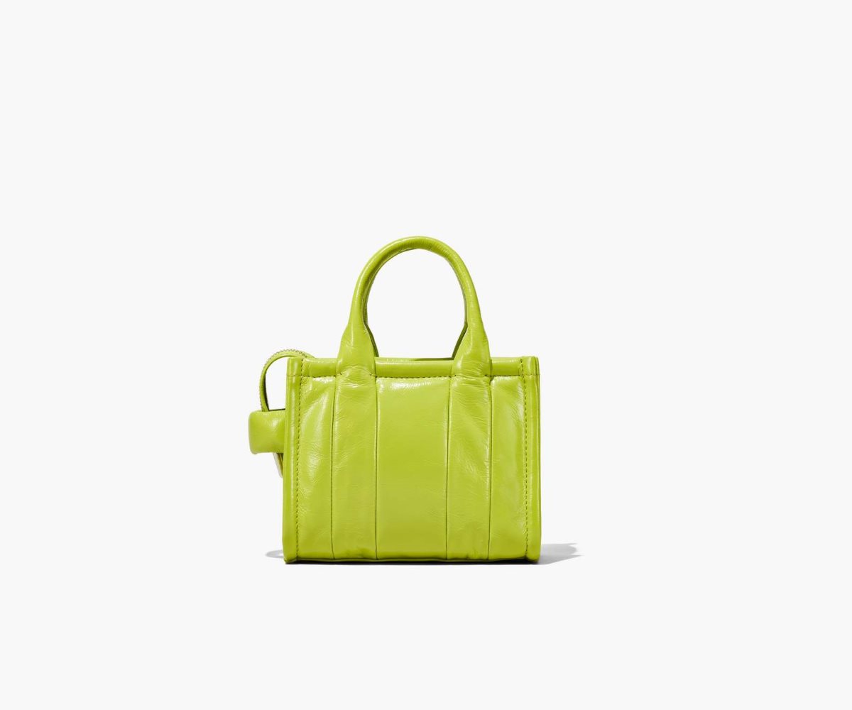 Marc Jacobs Shiny Crinkle Micro Tote Světle Zelene | IMPGA4302