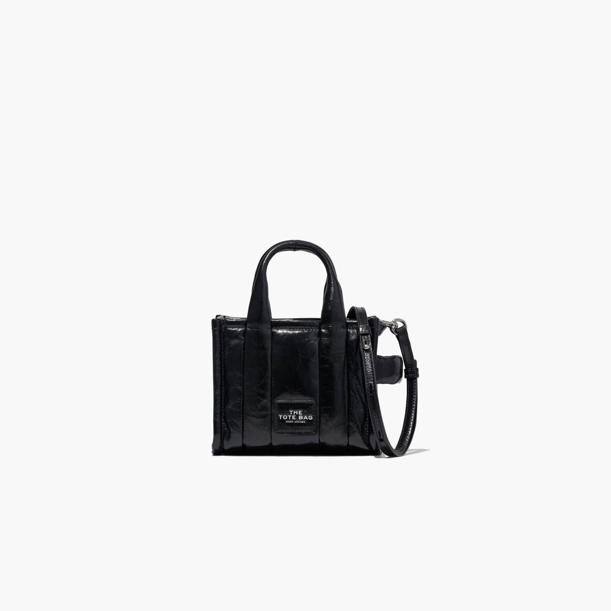 Marc Jacobs Shiny Crinkle Micro Tote Černé | JPEWF4025