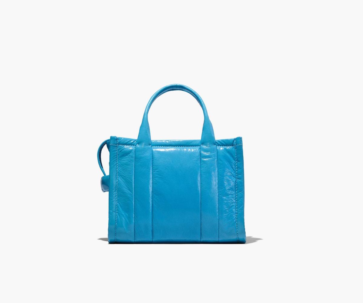 Marc Jacobs Shiny Crinkle Mini Tote Blankyt | GBJTO7059