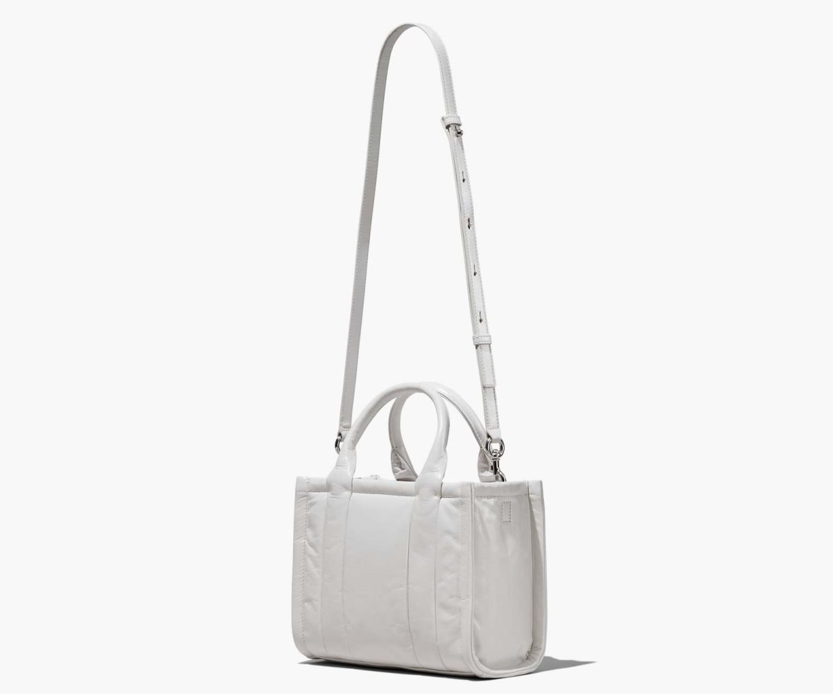 Marc Jacobs Shiny Crinkle Mini Tote Bílé | XGJPZ0734