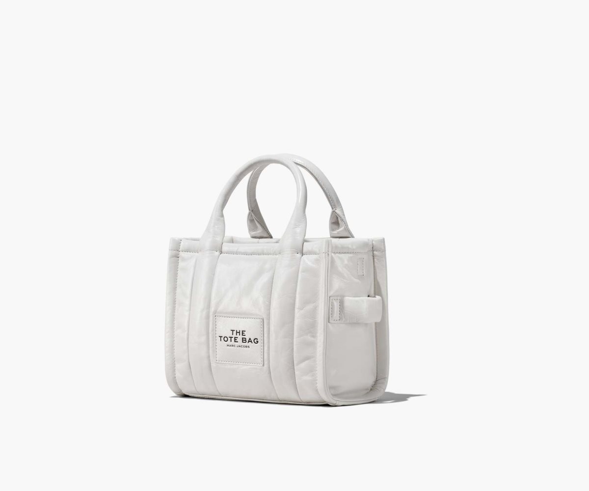 Marc Jacobs Shiny Crinkle Mini Tote Bílé | XGJPZ0734