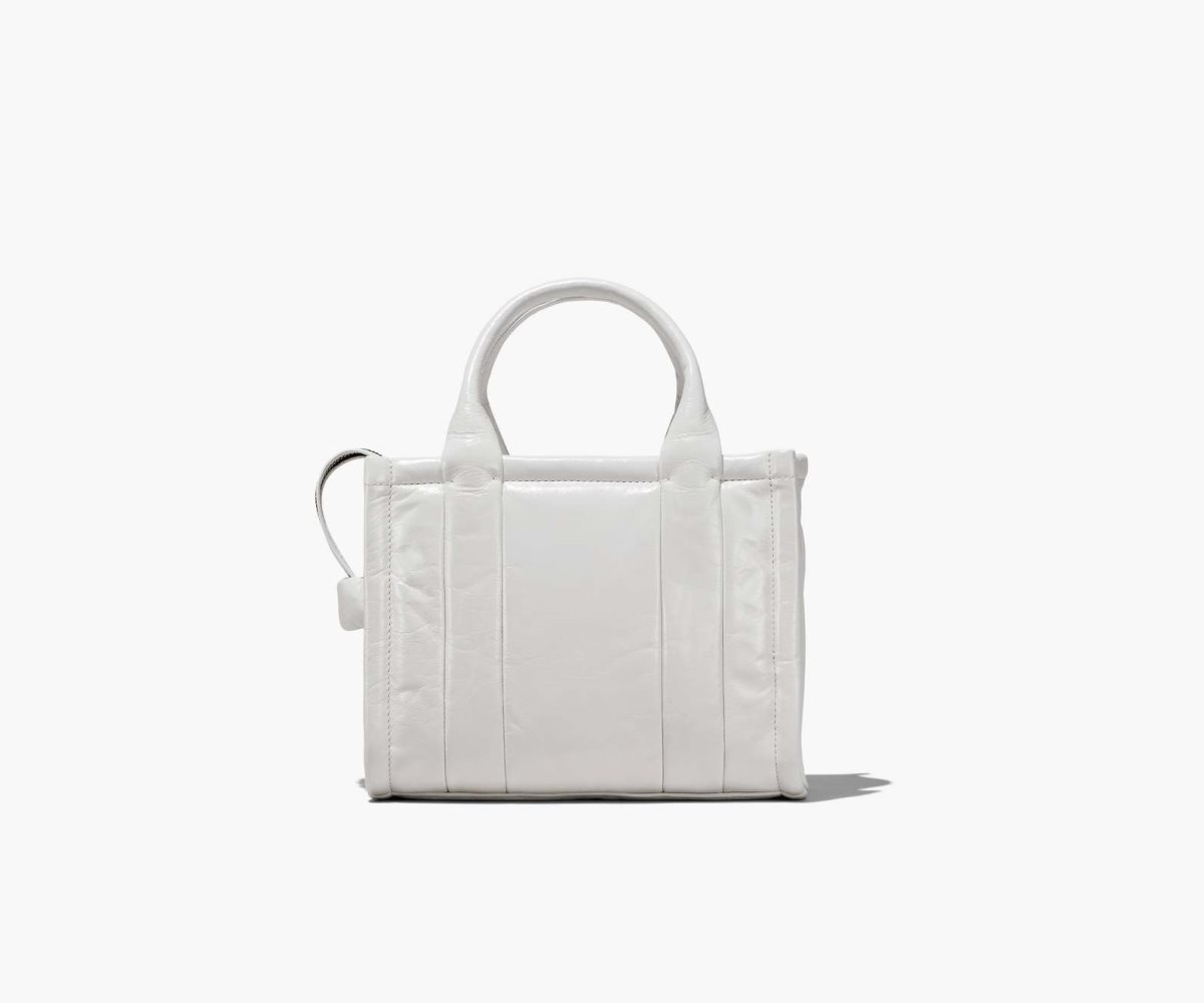 Marc Jacobs Shiny Crinkle Mini Tote Bílé | XGJPZ0734