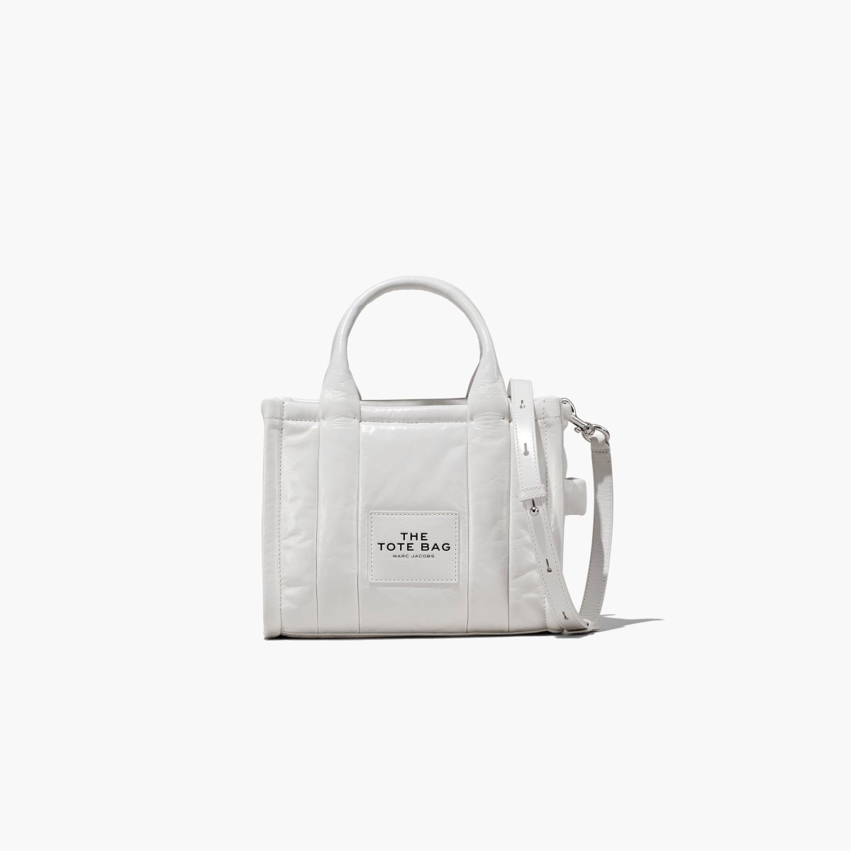 Marc Jacobs Shiny Crinkle Mini Tote Bílé | XGJPZ0734