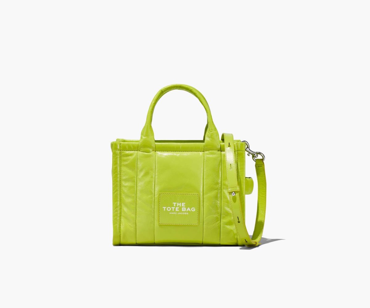 Marc Jacobs Shiny Crinkle Mini Tote Světle Zelene | WXTOH2950