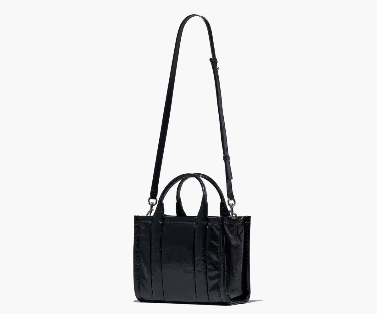 Marc Jacobs Shiny Crinkle Mini Tote Černé | TXCRU6134