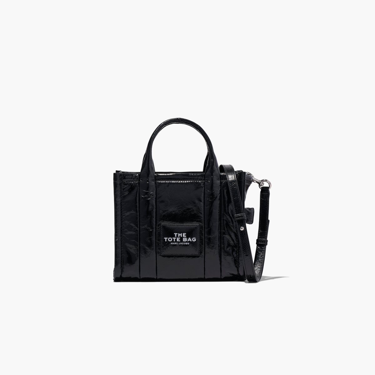 Marc Jacobs Shiny Crinkle Mini Tote Černé | TXCRU6134