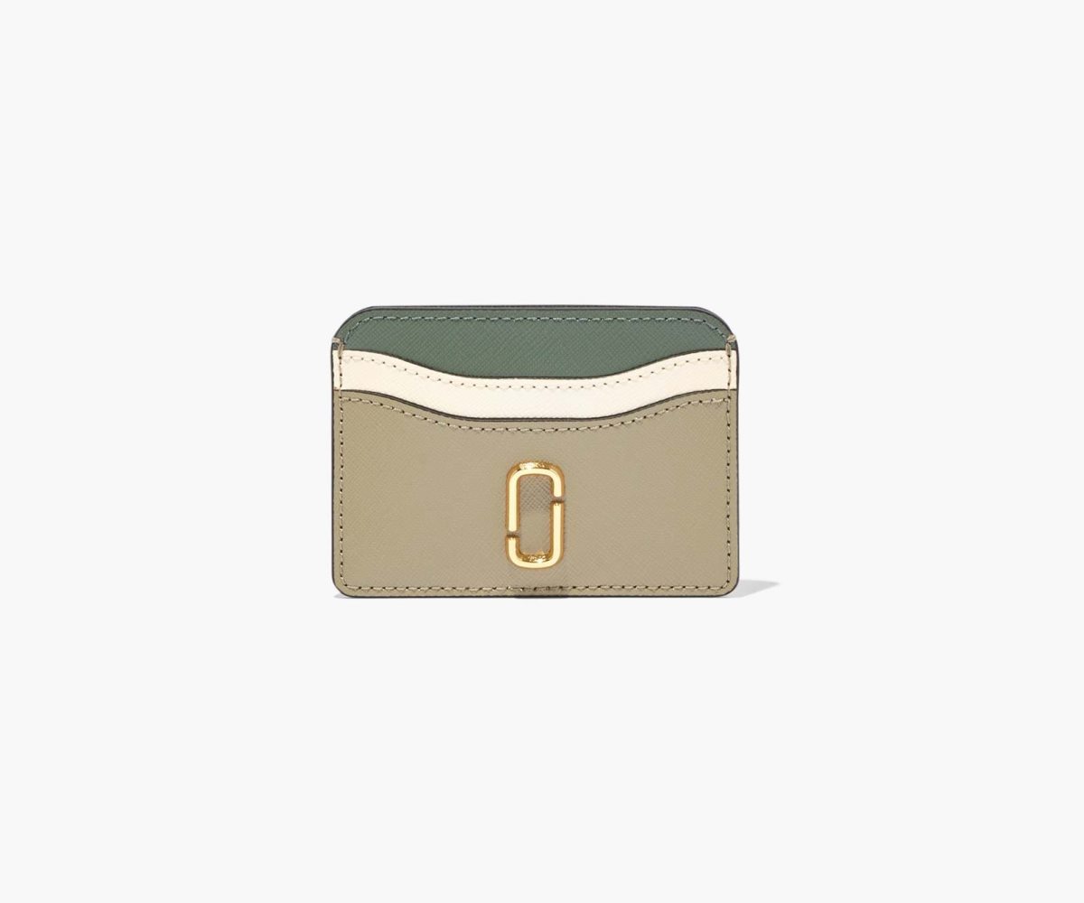 Marc Jacobs Snapshot Card Case Stříbrné Olivy Zelené Viacfarebný | MJPBV0967