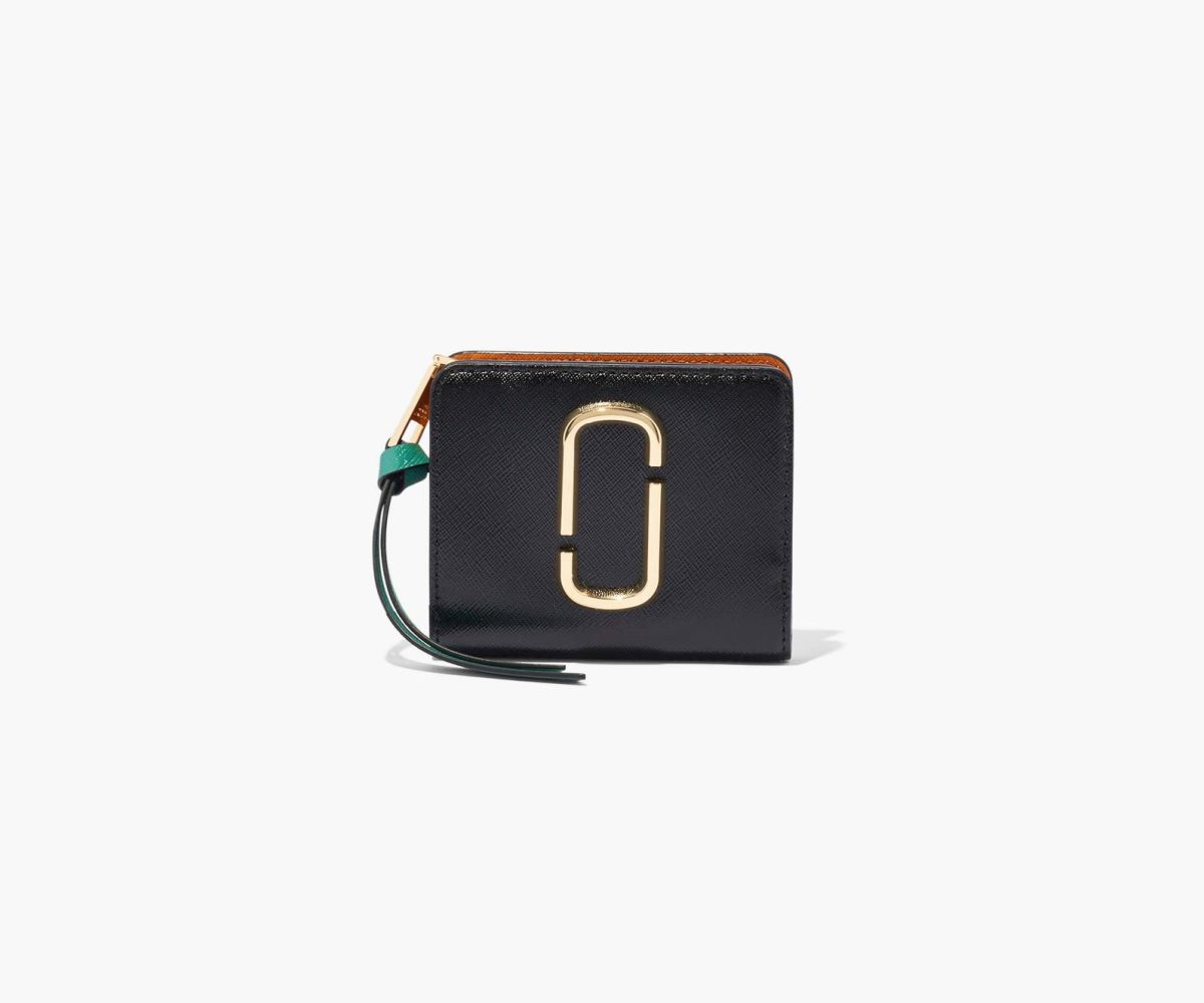 Marc Jacobs Snapshot Mini Compact Wallet Černé Oranžové Viacfarebný | DHJZO7305