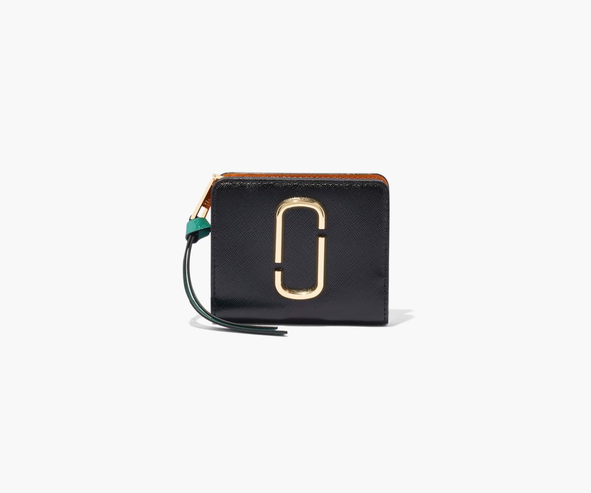 Marc Jacobs Snapshot Mini Compact Wallet Černé Oranžové Viacfarebný | DHJZO7305