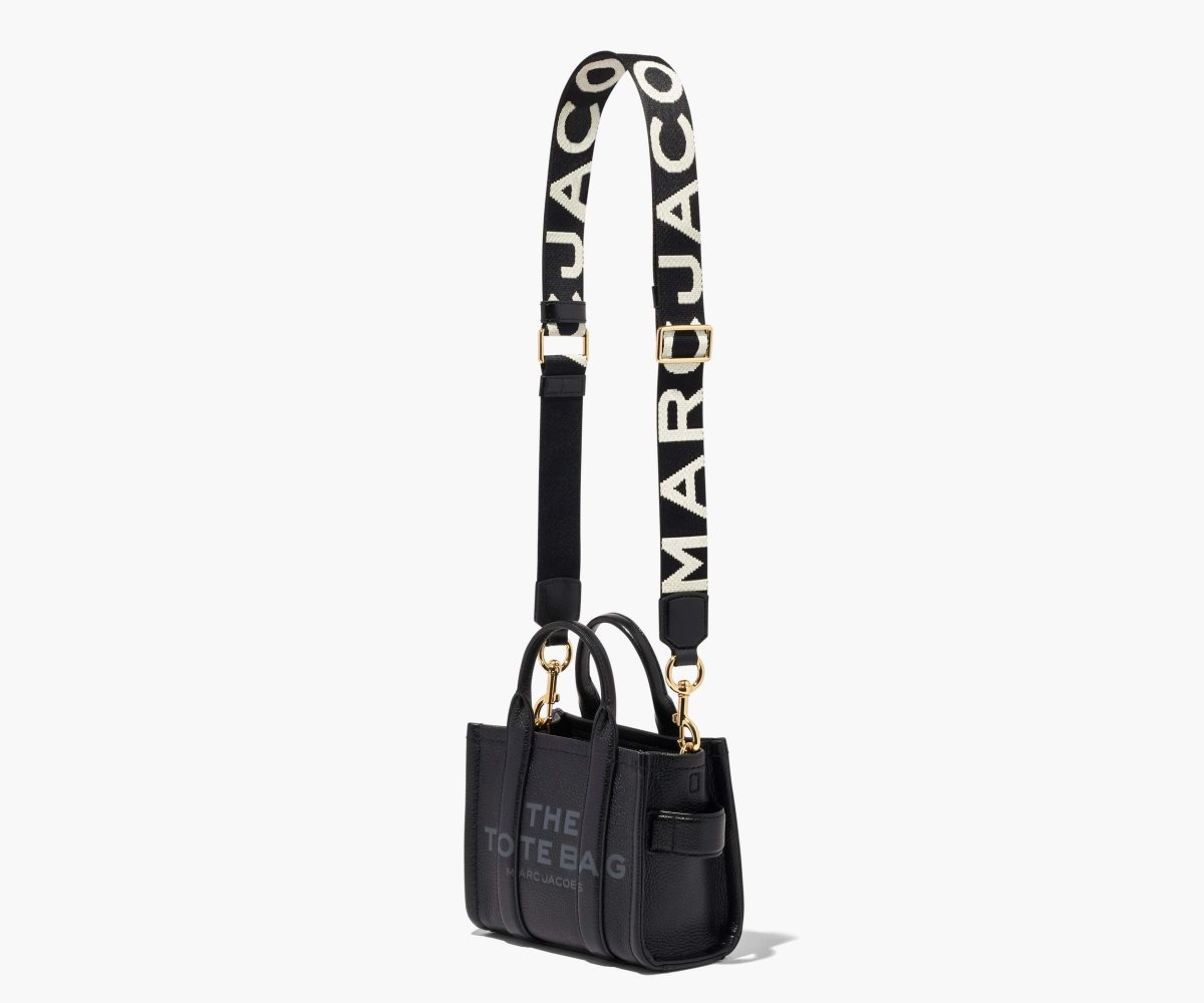 Marc Jacobs Thin Logo Webbing Páskové Černé Bílé | XEUQH7835