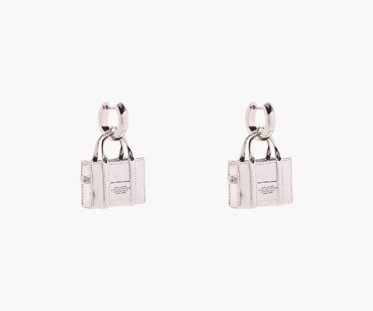 Marc Jacobs Tote Bag Earrings Světle Stříbrné | HXAKG2950