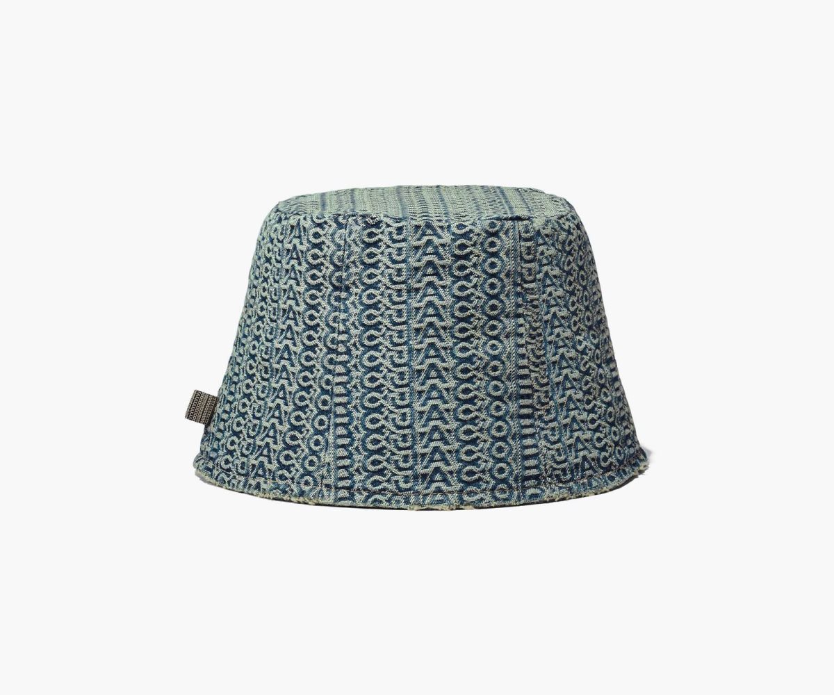 Marc Jacobs Washed Monogram Denim Bucket Hat Oranžové Blankyt | CVXOW2983