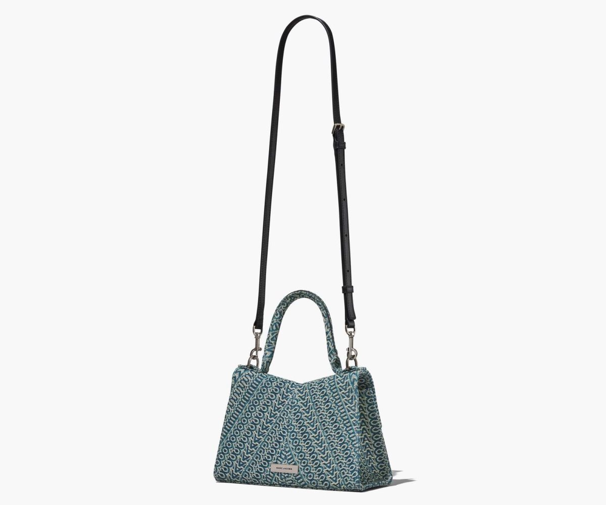 Marc Jacobs Washed Monogram Denim St. Marc Top Handle Oranžové Blankyt | MZUGD6159