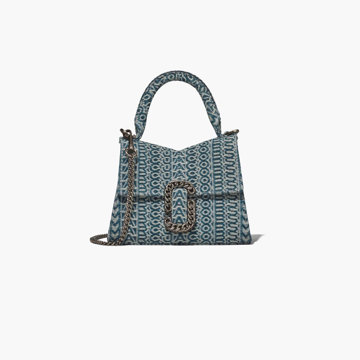 Marc Jacobs Washed Monogram Denim St. Marc Mini Top Handle Oranžové Blankyt | RWCPB4768