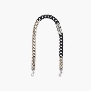 Marc Jacobs Barcode Chain Shoulder Páskové Černé | FMGDL0982