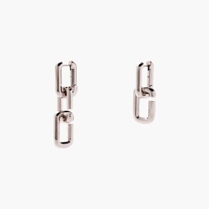 Marc Jacobs J Marc Chain Link Earrings Stříbrné | OMXVJ8921