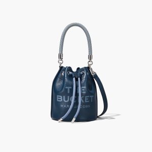 Marc Jacobs Læder Bucket Bag Blankyt | JWVLX2374