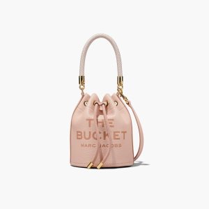 Marc Jacobs Læder Bucket Bag Růžové | QHBNS1679