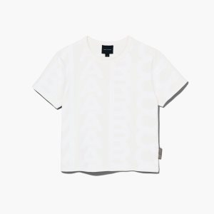 Marc Jacobs Monogram Baby Tee Bílé | MASPV3826