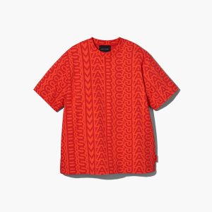 Marc Jacobs Monogram Big T-Shirt Oranžové Červené | RVTMK1972