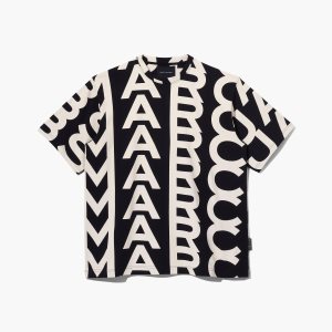 Marc Jacobs Monogram Big Tee Černé Bílé | CAPVJ6403