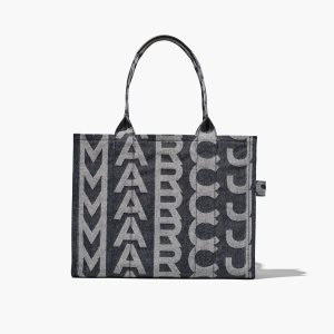 Marc Jacobs Monogram Denim Large Tote Blankyt | EGTIB9603