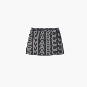 Marc Jacobs Monogram Denim Mini Skirt Blankyt | TCKDM9076