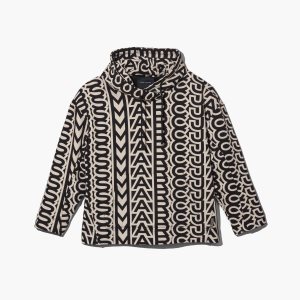 Marc Jacobs Monogram Oversized Hoodie Černé Bílé | AMKTY4637