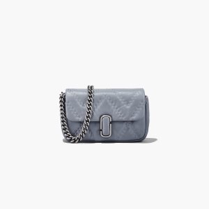 Marc Jacobs Prošívaný Læder J Marc Mini Bag Šedé | JBSXA1706