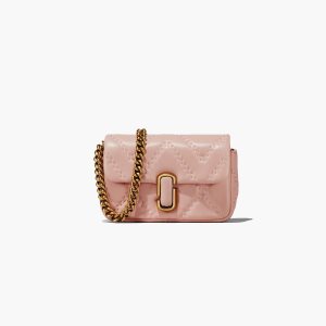 Marc Jacobs Prošívaný Læder J Marc Mini Bag Růžové | KQGDT1954