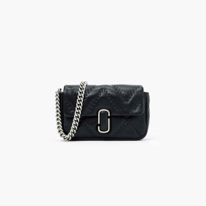 Marc Jacobs Prošívaný Læder J Marc Mini Bag Černé | LUVBQ1054